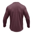 thumbnail image 3 of Ketyyh-chn99 Button Up Shirts Men Fashion Male Summer And Spring Solid Color Lapel Long Sleeve Button Neck Oversized T Shirt Top Red,M, 3 of 5