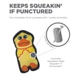 thumbnail image 4 of Outward Hound Durable Plush Squeak Dog Toy Invincibles Mini Duck, 4 of 6