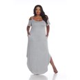 thumbnail image 1 of White Mark Women's Cold Shoulder Maxi Dress, 1 of 4