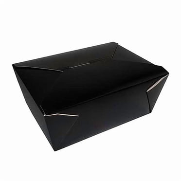 Pack N' Eat Noir Numéro 4 Boîte à Emporter -- 160 par Caisse