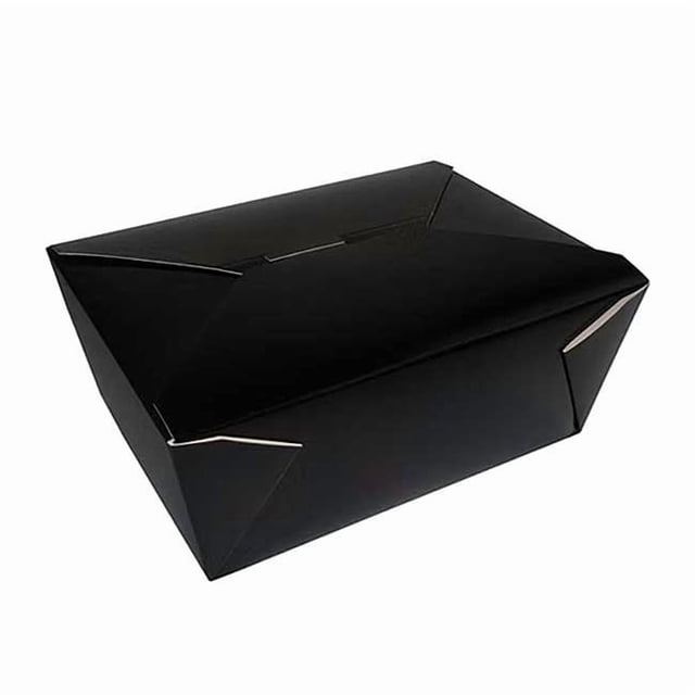 Pack N' Eat Black Number 4 Take Out Box -- 160 per case