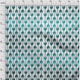 thumbnail image 3 of oneOone Tissu Popeline de Coton Sergé Bleu Sarcelle Motif Floral Tissu Imprimé au Mètre 56 Pouces de Large, 3 of 4