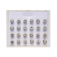 thumbnail image 1 of TIMIFIS Earrings New Paper Card Zircon Earrings All-match 12 Pairs Of Pearl Card Earrings Female - Summer, 1 of 1