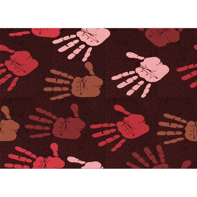 Ahgly Company Tapis Rectangulaire Intérieur Lavable en Machine Rouge Brique, 2 Pieds x 3 Pieds