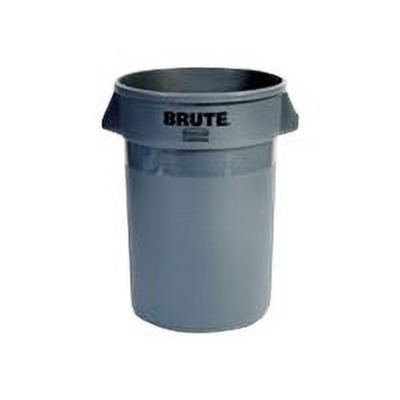 Rubbermaid Commercial Products FG263200WHT BRUTE Heavy-Duty Round Trash/Garbage Can, 32-Gallon, White