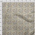 thumbnail image 4 of oneOone Georgette Viscose Light Yellow Fabric Asian Suzani Craft Projects Decor Fabric Printed By The Yard 42 Inch Wide, 4 of 5