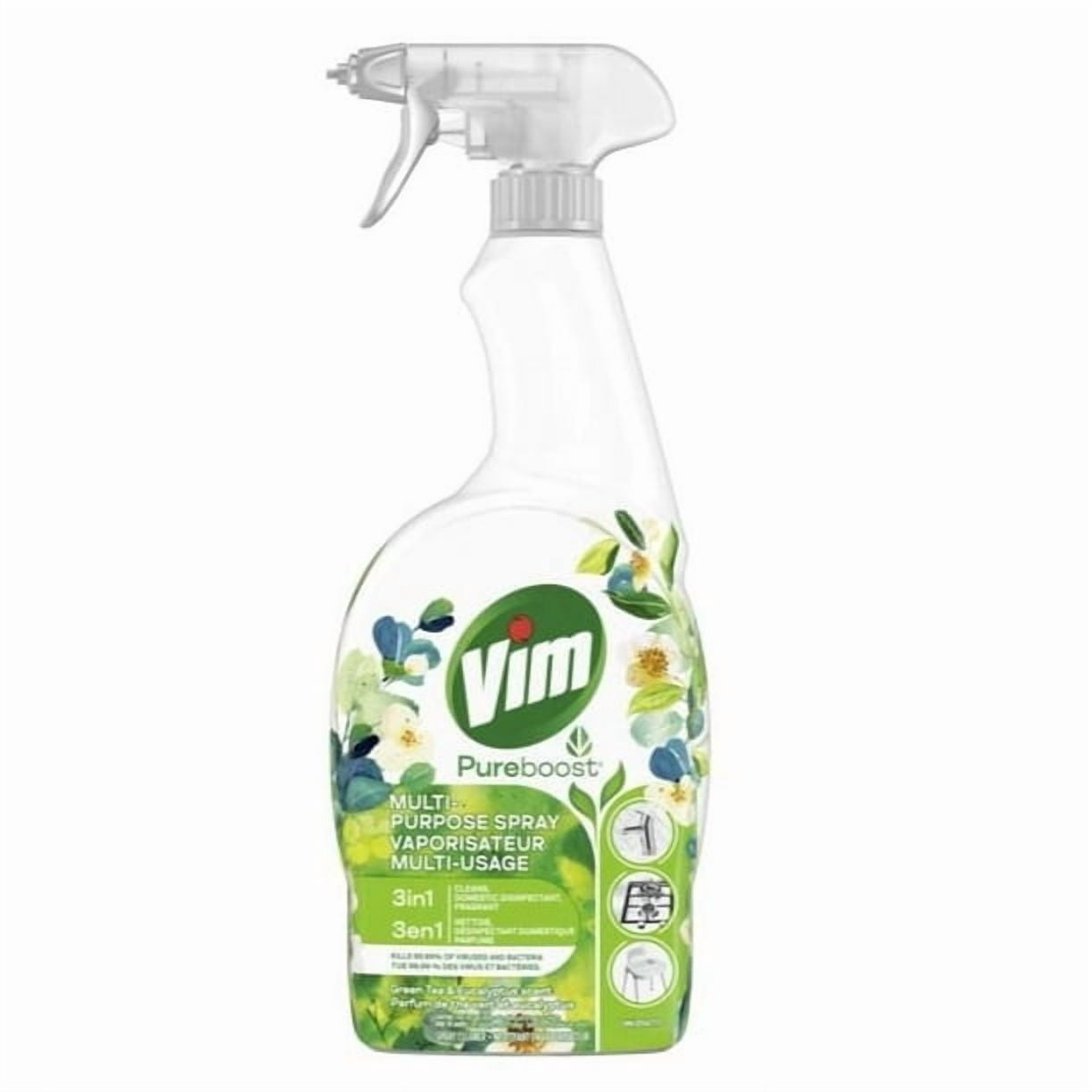 Vim Aroma & Shine Multi-Purpose Spray – Green Tea & Eucalyptus 700ml, Uplifting Freshness!