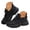 Black, variant on Dakaela Women's Orthopedic Walking Shoes Plantar Fasciitis Lightweight Slip on Sneakers Comfortable Knitted Casual Running Shoes with Arch Support (White,8)
