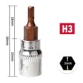 thumbnail image 2 of 3Pcs Hex Head Screwdriver Bit 1/4 Inch Drive Socket Hand Tools H3 H4 H5 H6 H7 H8, 2 of 9