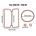 thumbnail image 1 of 4pcs/set Nitrile rubber sealing ring for oil Air Compressor Cylinder Head, 1 of 9