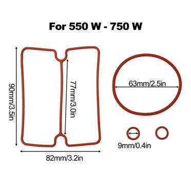 4pcs/set Nitrile rubber sealing ring for oil free Air Compressor Cylinder Head