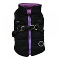 thumbnail image 2 of Dog Coat with Harness Winter Dog Coat Fleece Dog Jacket Waterproof Dog Coat Zipper Dog Jacket Puppy Coat Small Dog Clothes Dog Coat with Reflective Harness for Smal Dogs, 2 of 9