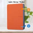 thumbnail image 4 of Étui Mince pour Amazon Kindle Paperwhite 7 Pouces 2024 12e Génération, Étui de Protection Léger et Antichoc pour Auto Sommeil Réveil pour Kindle Paperwhite 2024 12e Génération, Orange, 4 of 5