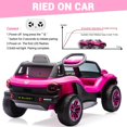 thumbnail image 3 of BeesClover 12V Electric Ride on Car for Kids Licensed Volkswagen Beetle Toddlers Ride on Toy Car with Remote Control 4 Wheel Vehicle with Battery Level Display, LED Lights, Horn, Music, 3 of 7