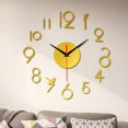 thumbnail image 2 of Lefu 3D Frameless Wall Clock, Silent DIY Wall Clock Number Wall Stickers Home Decor, 2 of 9