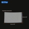 thumbnail image 2 of Unique Bargains PVC Soft Cartes de Crédit Manches Courtes Ouverture Protector ID Porte-Cartes Blanc Pack de 50, 2 of 5