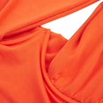 thumbnail image 4 of Femmes Croisé Débardeurs Sans Manches de Couleur Unie Découpe Crop Tops, 4 of 6