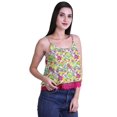 thumbnail image 2 of Moomaya Printed Womens Spaghetti Strap Crop Top Cami Summer Tops, 2 of 5