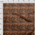 thumbnail image 3 of oneOone Coton Soie Rouille Brun Tissu Abstrait Floral Robe Tissu Tissu Imprimé par la Cour 42 Pouces Large-1ra, 3 of 5