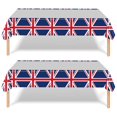 thumbnail image 3 of AMERTEER Union Jack Tableware Tablecloth/Paper Plates/ Napkins / Cups / Spoons / Fork / Triangle Flags Banner Dinnerware ，2 tablecloths, 3 of 9