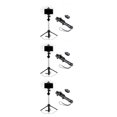thumbnail image 2 of Decodeary Mobile Phone Selfie Tripod Extendable Monopod For 8X Remote Shutter black 3Set, 2 of 6