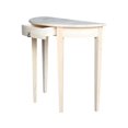 thumbnail image 4 of International Concepts Accents pour la Maison Table Demi-Lune en Bois Non Fini à 1 Tiroir, 4 of 6
