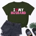 thumbnail image 1 of Meichang Valentines Day Chemises Femmes Hauts Mignons T-Shirts Graphiques Cœur Manches Courtes Col Rond Hauts Mignons Coupe Ample T-Shirts de Vacances Valentines Day, 1 of 8