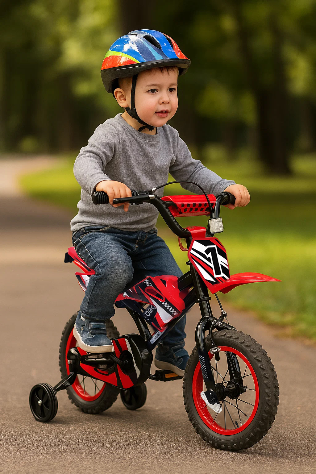 Beam Sports Xtreme Moto-moto 12" pour enfants avec petites roues (2-5 ans)