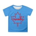 thumbnail image 1 of GDREDA Canada T-Shirts Imprimé Drapeau Filles T-Shirt à Manches Courtes Été Col Rond T-Shirt Coupe Décontractée T-Shirts Basiques, 1 of 4
