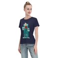 thumbnail image 4 of T-Shirt Basique à Manches Courtes pour Femmes Super Saiyan, 4 of 6