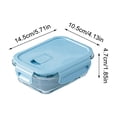 thumbnail image 3 of Glass Bento Box, Microwave Safe Lunch Container for Students Office, Thermal Shock Resistant Glass, Meal Prep Fresh-Keeping Box, Dishwasher Easy Clean, Portable Food Storage, 3 of 6