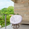 thumbnail image 1 of Coussin de Chaise Hamac, Coussin Rond, Coussin d'Assise Oreiller, Coussin de Chaise Oeuf Suspendue pour Chaise Oeuf Chaise Hamac, Chaises Balançoire Intérieur Ou Extérieur Blanc, 1 of 10