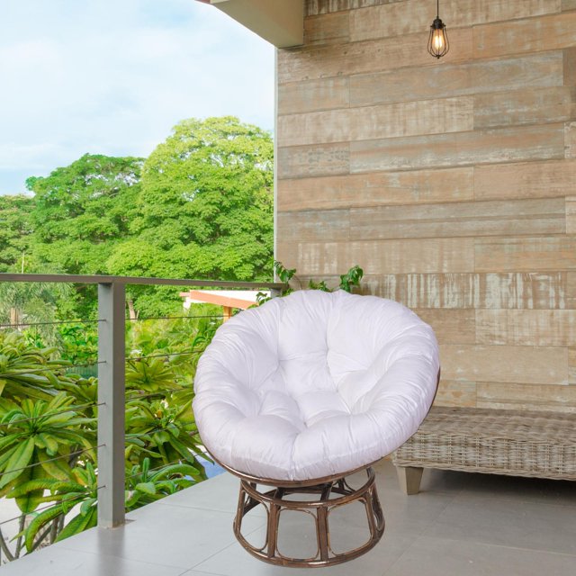 Coussin de Chaise Hamac, Coussin Rond, Coussin d'Assise Oreiller, Coussin de Chaise Oeuf Suspendue pour Chaise Oeuf Chaise Hamac, Chaises Balançoire Intérieur Ou Extérieur Blanc