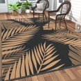 thumbnail image 1 of Outdoor Rug  for Patios   Reversible Outdoor Plastic Straw Camping Rug Carpet  Large Area Rugs Mats for RV  Camper  Deck  Balcony  Porch  Backyard  Beach  Picnic. Leaf, 1 of 6