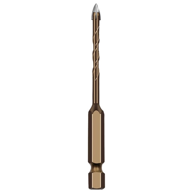 XZNGL Cross Four Blade Drill Bit Ceramic Tile Hexagonal Handle Brick Wall Cement Ceramic Perforated Drill