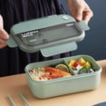 thumbnail image 1 of Dvkptbk Lunch Containers,Lunch Boîte à Enfants, Boîte Bento Adulte Boîte à Lunch, Contenants à Lunch pour Adultes/enfants/tout-Petits, Boîte à Lunch Bento 1100ml-2 Compartiments, Cuillère Réutilisable Intégrée, 1 of 7