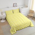 thumbnail image 3 of Erosebridal Check Plaid Bedding King Comforter Set, Geometric Down Comforter, Farmhouse Gingham Decor, 3pcs, 3 of 8