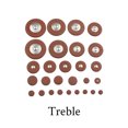 thumbnail image 4 of Wweixi Saxophone High-Pitched Pads Easy Install Round Mats Beginners Tools Convenient Cushions Woodwind Instrument Replacement High Saxophone 1 Pc, 4 of 6