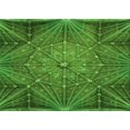 thumbnail image 1 of Ahgly Tapis Rectangulaire Lavable en Machine Intérieur Vert Émeraude Profond, 2 Pieds x 5 Pieds, 1 of 7