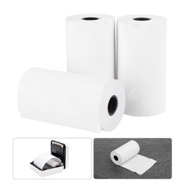Printing Machine Accessories, Waterproof 3PCs Universal Anti-Oil Practical Thermal Paper, 56MM White 56 X 30mm For Peripage Printer