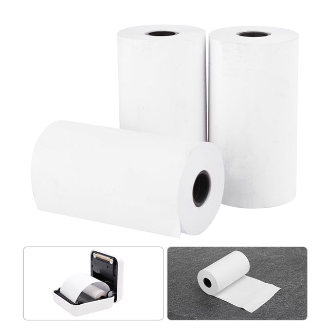Anti-oil 3PCs Practical 56MM Printing Machine Accessories Thermal Paper, Waterproof for Peripage Printer
