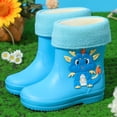 thumbnail image 2 of Kcodviy Kids Shoes Short Rain Boots for Baby Girls Boots for Womens Ankle Riding Boots Girls Rainboot Slip on Garden Toddler Girls Shoes Boot Rubber Shoes, 2 of 5