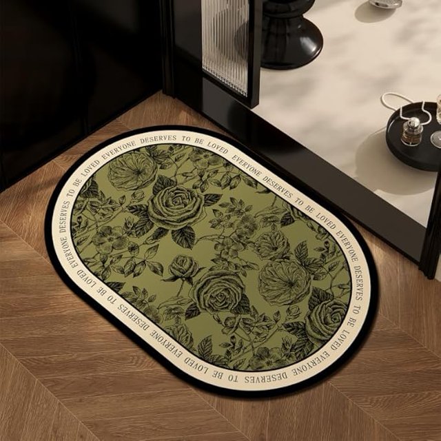 Ultra-Absorbent Bathroom Mat - Quick Drying, Non-Slip Rug for Home Toilet, Shower & Door Entrance