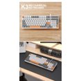 thumbnail image 4 of HAOAN T8 Clavier de Jeu 60 % 68 Touches Compact Mini Clavier Mécanique Filaire avec 18 Commutateurs Bleus Rétroéclairés RVB Chroma Câble de Clavier Bobiné USB-C pour PC Portable Mac XBOX - Bleu Blanc, 4 of 11