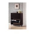 thumbnail image 2 of Wholesale Interiors FP-2OUS-Cappucino Simms Dark Brown Modern Shoe Cabinet, 2 of 2