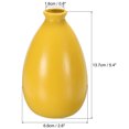 thumbnail image 2 of Unique Bargains Flower Vase, Ceramic Vases Matte Small Floral Vases for Home Decor, Gold Yellow, 2 of 4