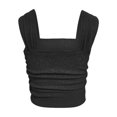 thumbnail image 3 of AherBiu Débardeurs Courts pour Femmes 2024 Tendance Été Ajusté Camisole Col Carré Sans Manches, 3 of 3