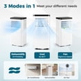 thumbnail image 2 of Gymax 10000 BTU Portable Air Conditioner w/ Control Panel & Remote Control, 2 of 10