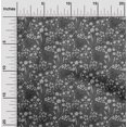 thumbnail image 2 of oneOone Velvet Gray Fabric Floral Sewing Craft Projects Fabric Prints By Yard 58 Inch Wide, 2 of 4