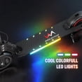 thumbnail image 4 of WEELMOTION Classic Red Foldable Electric Scooter for Kids, 150W Motor, Front Bar Light, Head Light, Big LED Display, Dual Brake System, Multicolor Shining Lights on Pedal - UL2272 Certified, 4 of 8